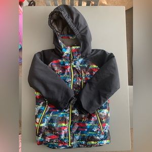 Youth Boys Multi Color Boulder Gear Ski Jacket W/Removable Hood Sz 6